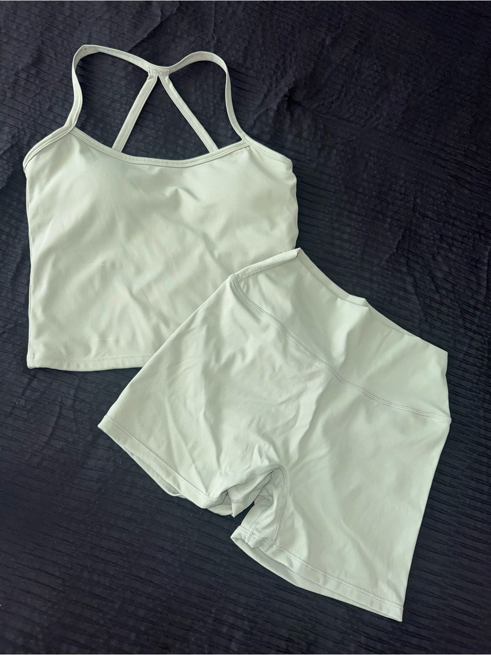 Light Mint Women's Athletic High-Rise Shorts